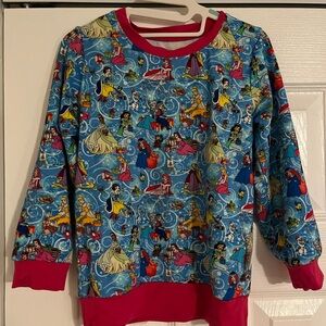 Colorful Bamboo Princess Print Sweatshirt